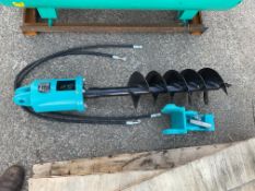 New Unused Hydraulic Post Hole Borer for Mini Digger