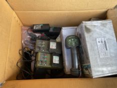 1x Case of New Unissued Battery Chargers, Mine Det Controllers etc, from MOD