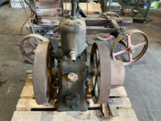 R.A Lister Vintage Stationary Engine c/w Cart, Fly Wheel etc