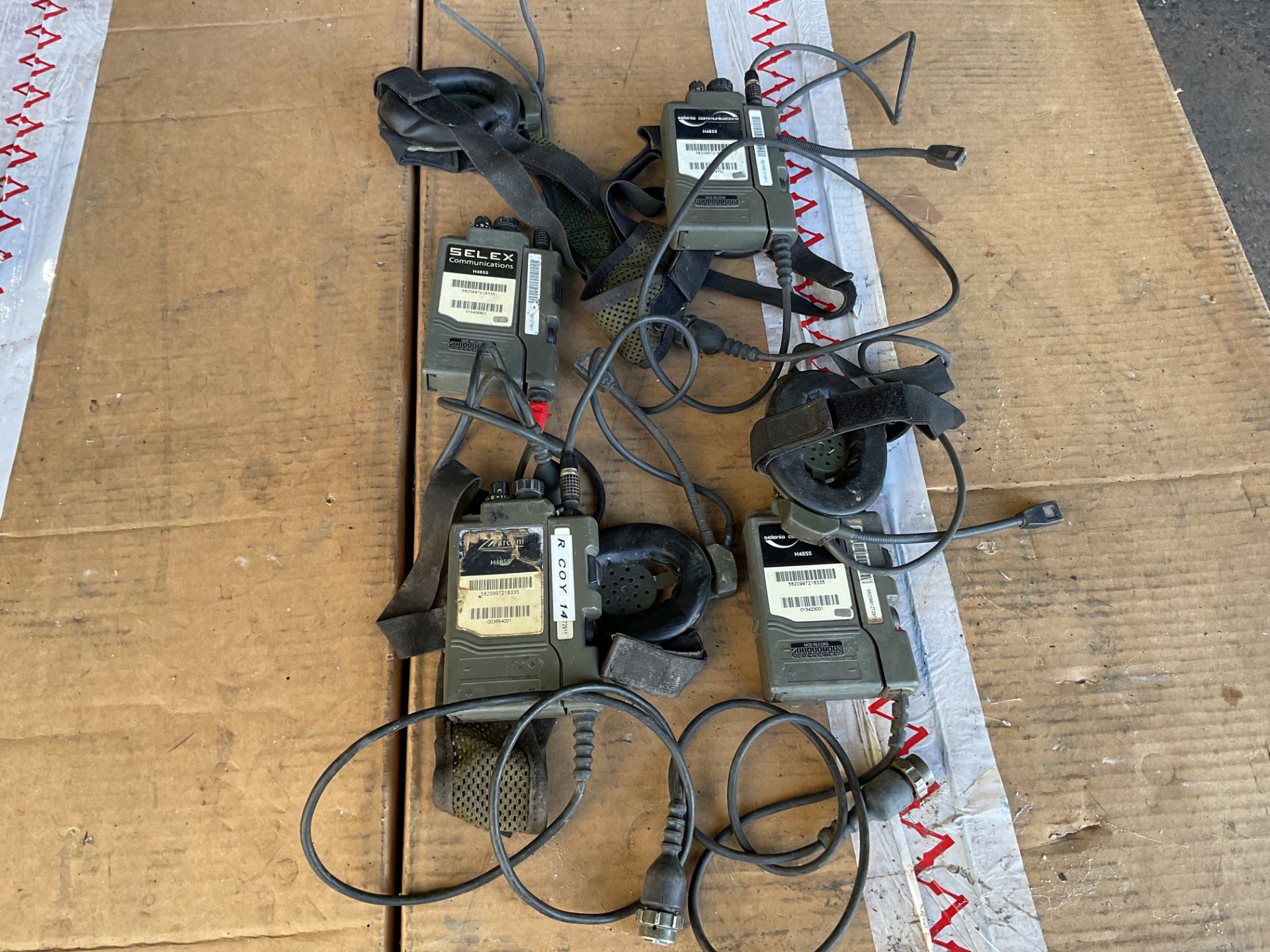 You are bidding on: 4x Selex British Army PRR Radios c/w Head Sets etc ...