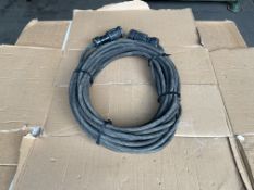 3 Core Generator / Power Cable, c/w Plug and Socket, from MOD