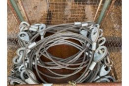 10x FV432 etc Steel 2 Leg Recovery & Towing Steel Ropes, from MOD