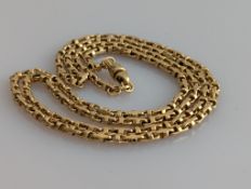 A fancy-link yellow gold neck chain, 68 cm, hallmarked 9ct, 26g