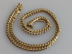 An Italian yellow gold fancy-link neck chain by Chiampesan, 58 cm, hallmarked 9ct, 31g