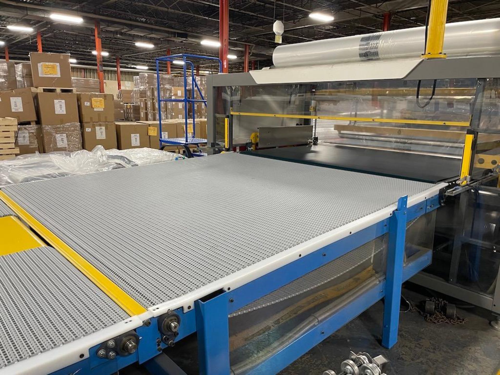 CUSTOM JIFFY / BUTTON MACHINE, 14 STATION, 7 X 7 FT FRAME, W (2) 7 X 7 FT CONVEYORS, 7 X 10 FT CONVE - Image 7 of 7