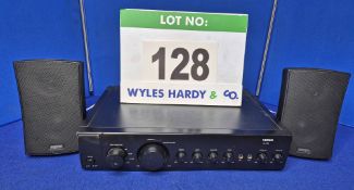 A VISION AV1300 Amplifier and Speaker (As Photographed)