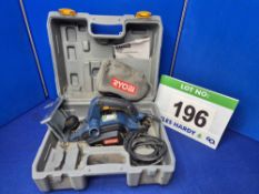 A RYOBI EPN 7582N 240V Electric Plane in Blow Moulded Case