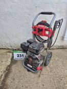 A ROCKWOOD RS780 Petrol Engined Portable Pressure Washer, 3100psi, on Bespoke Wheeled Trolley