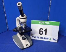 A BREUKHAVEN BMS ST4800 Compound Scientific and Chemical Microscope, 4.0X to 1000 Magnification