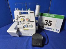 A TOYOTA Differential SL3400D 4-Thread Overlocking Machine with Foot Pedal