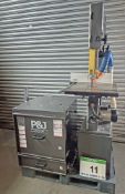 A STARTRITE 352E Band Saw with 345mm Throat and 548mm x 500mm Table with P and J Dust Extraction