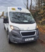 A PEUGEOT Boxer 16-Seat 6-Speed Minibus, Registration No. WJ16 OAC, First Registered: 27/04/2016,