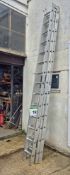 A LYTE 14-Rung Triple Extending Aluminium Ladder