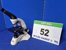 A MOTIC BA50 Biological Microscope with 4/010, 10/0.25 & 40/0.655 Magnification