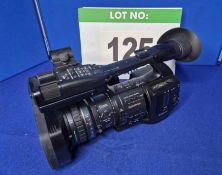 A SONY Exmor Full HD 3CMOS PMW EX1R Cine Alta Camcorder, Hand Held Digital Video Recorder (Note: