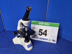 A MOTIC BA50 Biological Microscope with 4/010, 10/0.25 & 40/0.655 Magnification