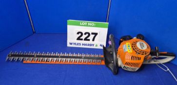 A STIHL HS45 Petrol Hedge Trimmer