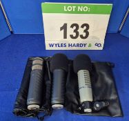 Two RODE Procaster Microphones and An ELECTRO VOICE Microphone