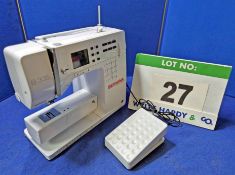 A BERNINA B335 Electric Sewing Machine with Treadle Operation