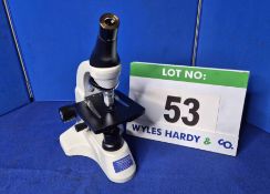 A MOTIC BA50 Biological Microscope with 4/010, 10/0.25 & 40/0.655 Magnification