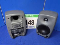 A Pair of GENELEC 8030B Bi Amplified Monitor Speakers