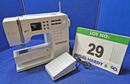 A BERNINA B335 Electric Sewing Machine with Treadle Operation