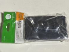 10 x SCHNEIDER GGBL6032CPCS 3G 2W 250W LISSE Screwless Universal Dimmers Polished Chrome Finish