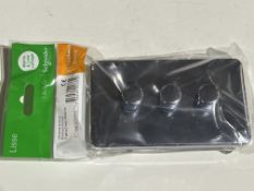 10 x SCHNEIDER GGBL6032CPCS 3G 2W 250W LISSE Screwless Universal Dimmers Polished Chrome Finish