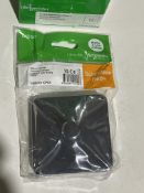 30 x SCHNEIDER GGBL6011CPCS 1 Gang 1 Way Rotary 250W Dimmer Switches Polished Chrome LISSE