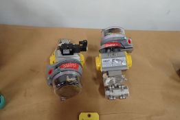 Lot of (2) GEBCO Pneumatic Valve Actuator Switches with Industrial Components