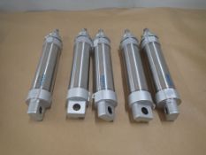 Lot of (5) Festo Pneumatic Cylinders
