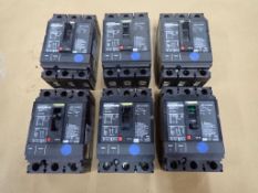 Lot of (6) Square D 150A Power Pact Circuit Breakers