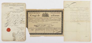 drei Autographen, République Francaise, Louis XV, Dumas Mathhieu