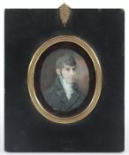 Miniaturportrait eines jungen Mannes, England, 1.H.19.Jh.