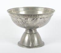 Jugendstil-Fußschale, Kayserzinn, um 1900