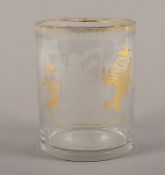 Historischer Becher "Ode an die Freude", wohl Sachsen, um 1800