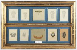 Schmuckentwürfe, Zeichnungen, R