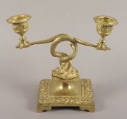 Leuchter, Bronze, deutsch, 1.H.19.Jh.