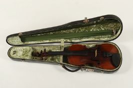 Violine, mit Koffer, Johann Georg Schönfelder II (1750-1834), Markneukirchen, A.19.Jh.