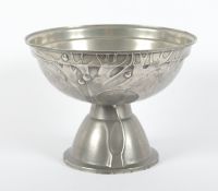 Jugendstil-Fußschale, Kayserzinn, um 1900