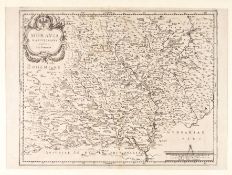 Jan Amos Komenský (1592-1670) Matthäus Merian (1593-1650) MAPS OF MORAVIA AND BOHEMIA 1650Pair o