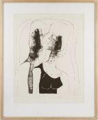 Milan Paštéka (1931-1998) COUPLE 1981Screen print on paper, 54x41.5 cm (72x57.5 cm), numbered, s