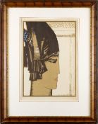 Louis-François Schmied (1873-1941) ATHENA 1930Colour woodcut on paper, 40.5x28.5 cm (65.5x52 cm)