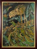 Jan Vičar (1967) UNTITLED 1994Colour woodcut on paper, 120x83.5 cm (133x97.5 cm), numbered, sign