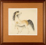 Antonín Procházka (1882-1945) HORSE Watercolour on paper, 29x31 cm (51x52 cm), signed with monogram