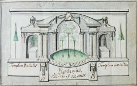 Album amicorum - "Templum virtutis - Templum amicitiae". Stammbuch