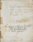 Külsheim - "Zinß und Lager Geldbüchlein" (Deckeltitel).