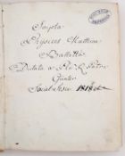 Sitten - "Scripta physices Matthiae Balletta dictata a Pl(u)rimum R(everendo) patre Günter