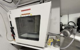 Used Across International 3.2 CuFt AT32x Vacuum Oven w/ Vacuum Pump. Model AT32X