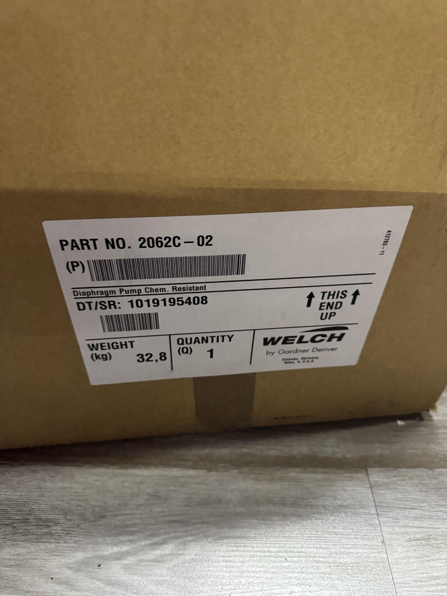 LOCATED IN TROY, MI- Used Welch Oil-Free Diaphragm Pump from Welch ...